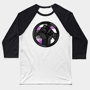 BLM Stained Glass Fist (Ace) Baseball T-Shirt